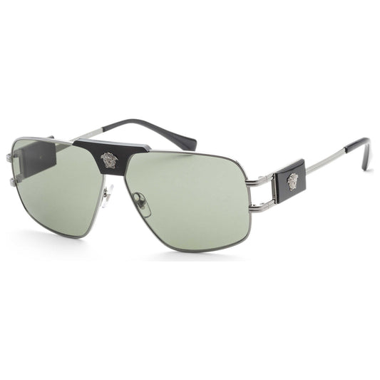 Front view of Versace Fashion Men's Sunglasses VE2251-1001-2-63