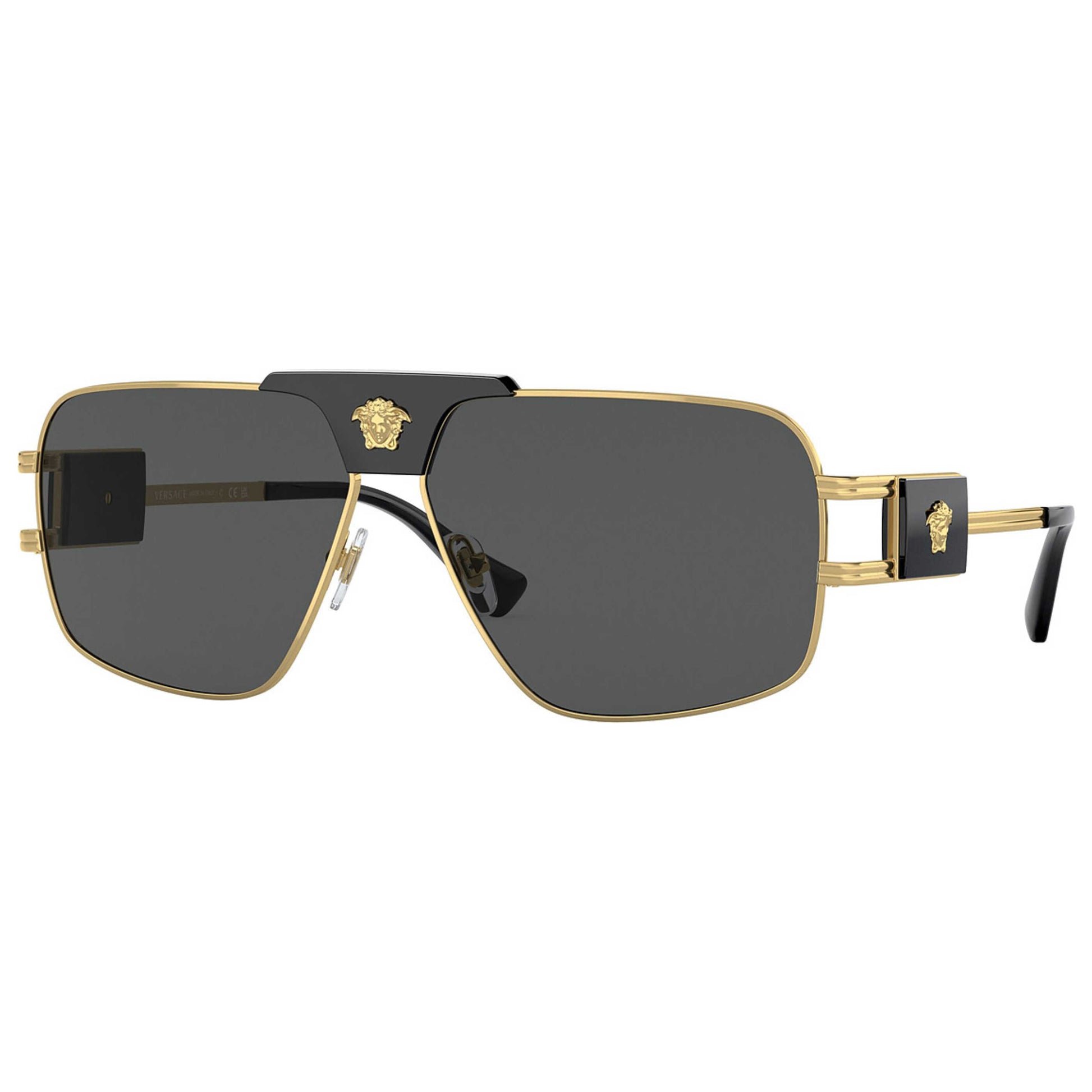 Front view of Versace Fashion Men's Sunglasses VE2251-100287-63