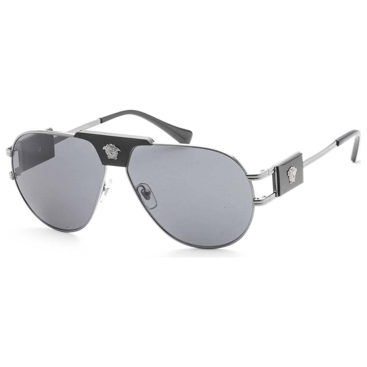 Front view of Versace Fashion Men's Sunglasses VE2252-100187-63