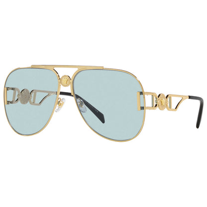 Front view of Versace Fashion Unisex Sunglasses VE2255-1002-1-63