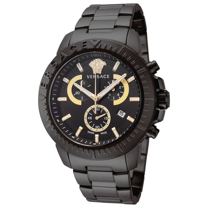 Front view of Versace New Chrono Men's Quartz Watch VE2E00621