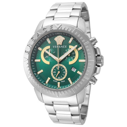 Front view of Versace New Chrono Men's Quartz Watch VE2E00821