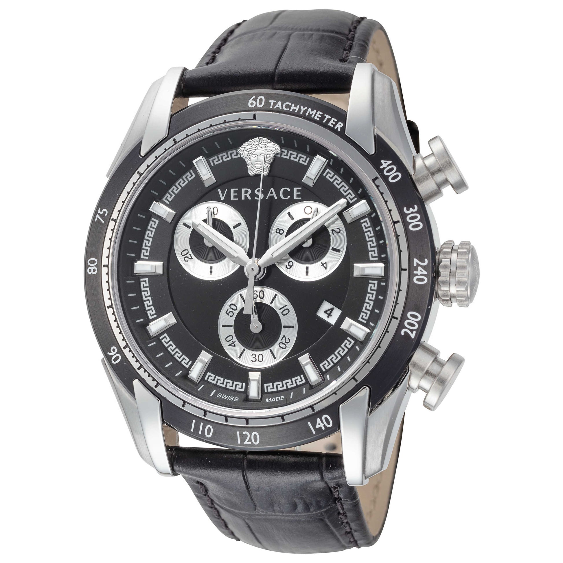 Front view of Versace V-Ray Men's Quartz Watch VE2I00121