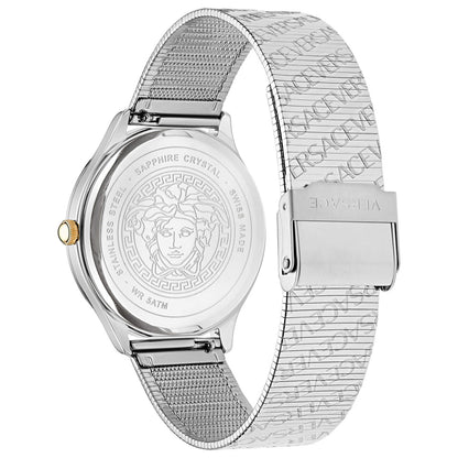 Left view of Versace Logo Halo Women's Quartz Watch VE2O00422