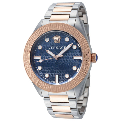 Front view of Versace Greca Dome Men's Quartz Watch VE2T00724