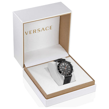 Back view of Versace Hellenyium Chrono Men's Quartz Watch VE2U00122