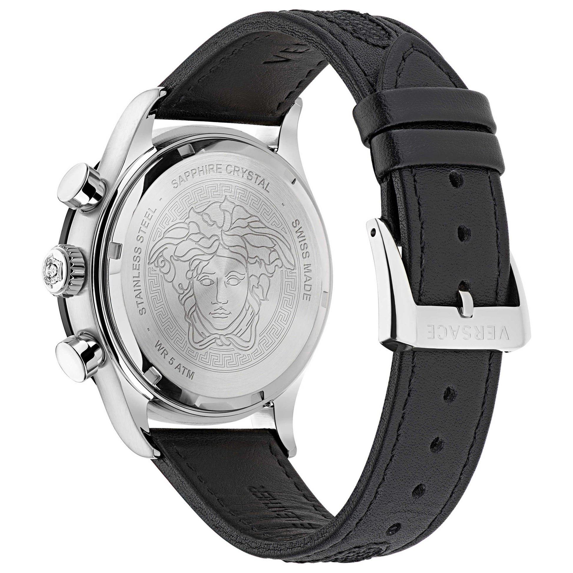 Left view of Versace Hellenyium Chrono Men's Quartz Watch VE2U00122