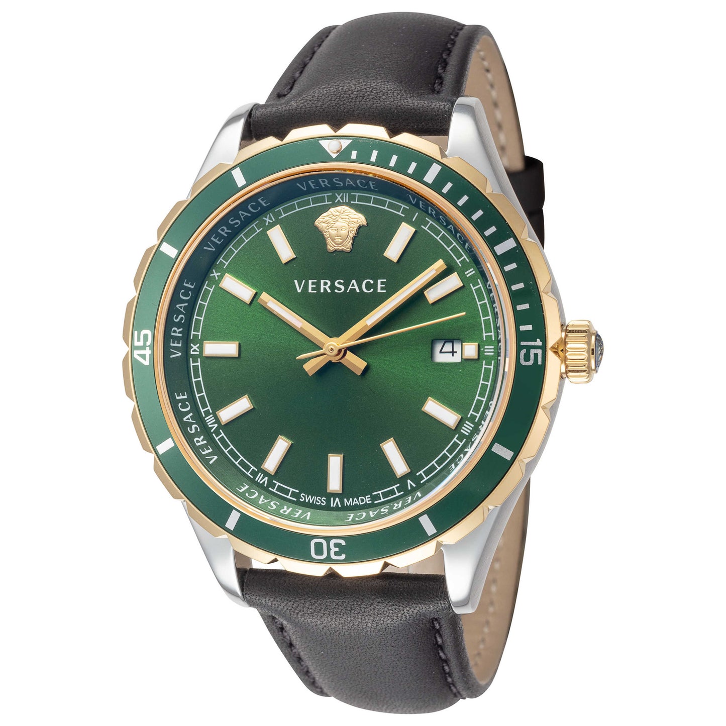 Front view of Versace Hellenyium Men's Quartz Watch VE3A00320