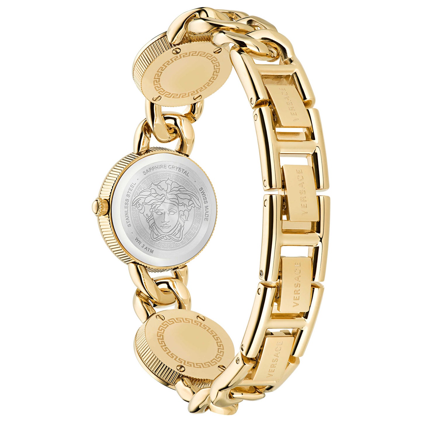 Left view of Versace Stud Icon Women's Quartz Watch VE3C00322