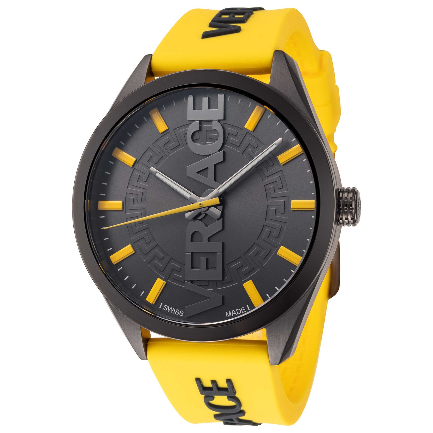 Front view of Versace V-Vertical Men's Quartz Watch VE3H00222