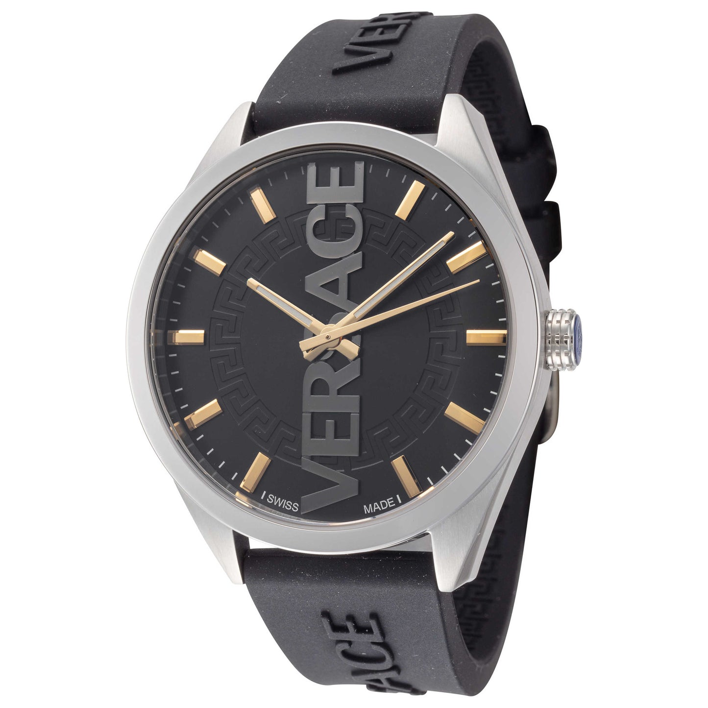 Front view of Versace V-Vertical Men's Quartz Watch VE3H00723