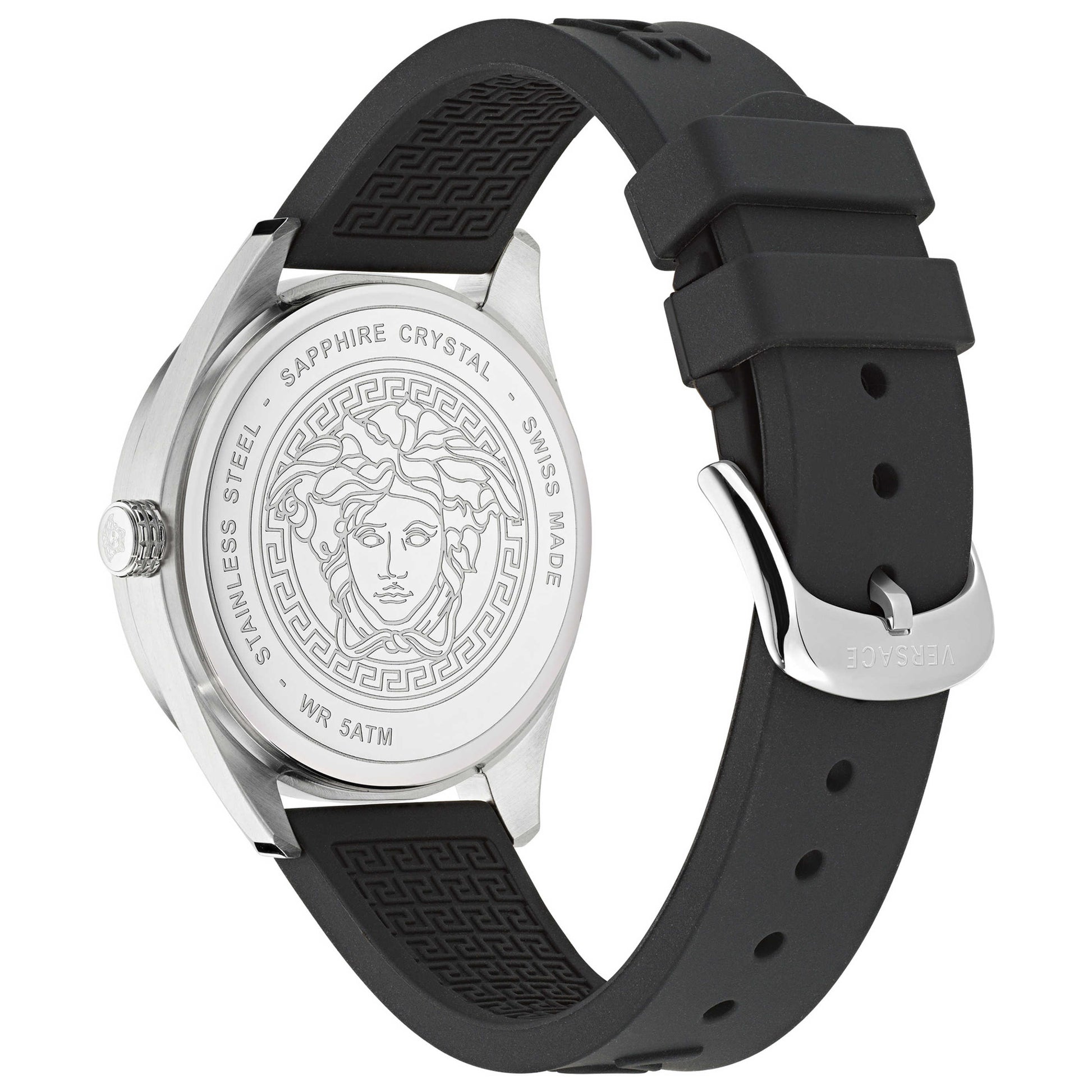 Left view of Versace V-Vertical Men's Quartz Watch VE3H00723
