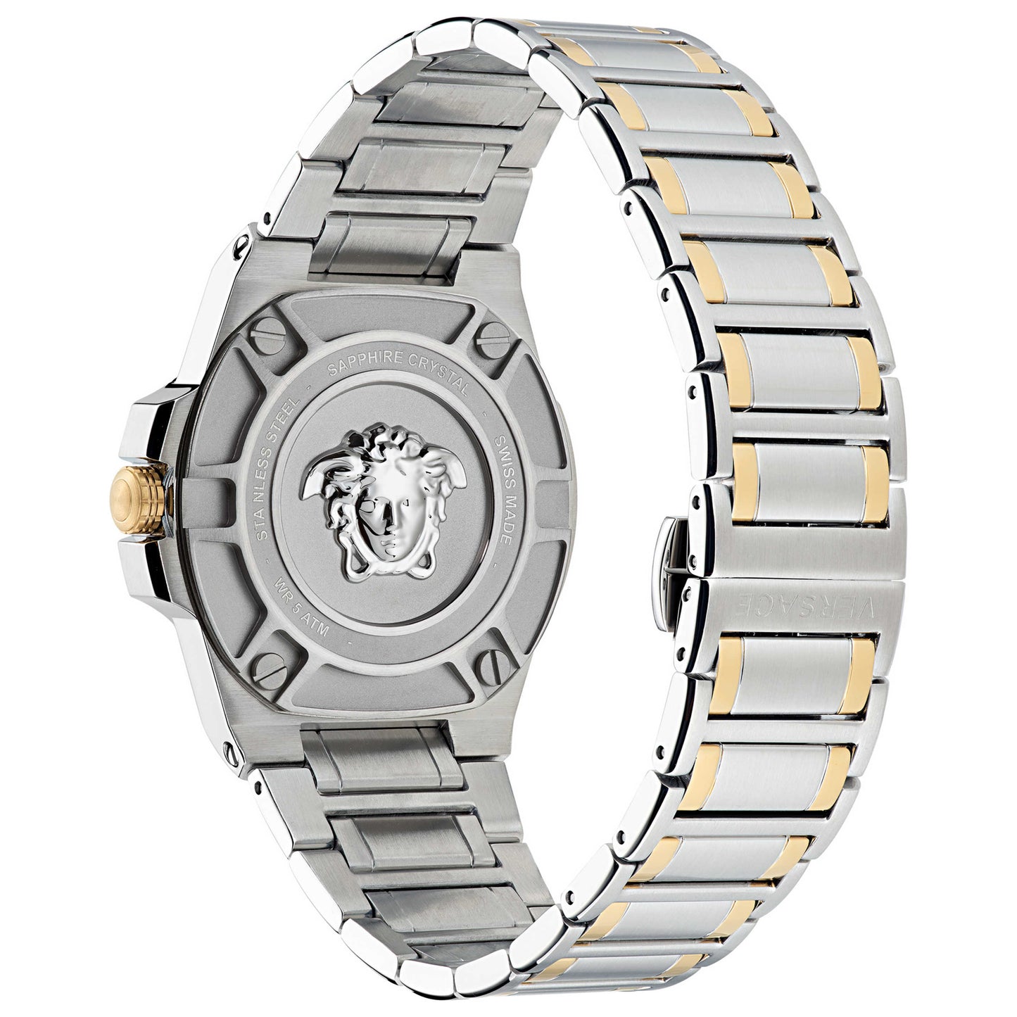 Left view of Versace Greca Reaction Men's Quartz Watch VE3I00422
