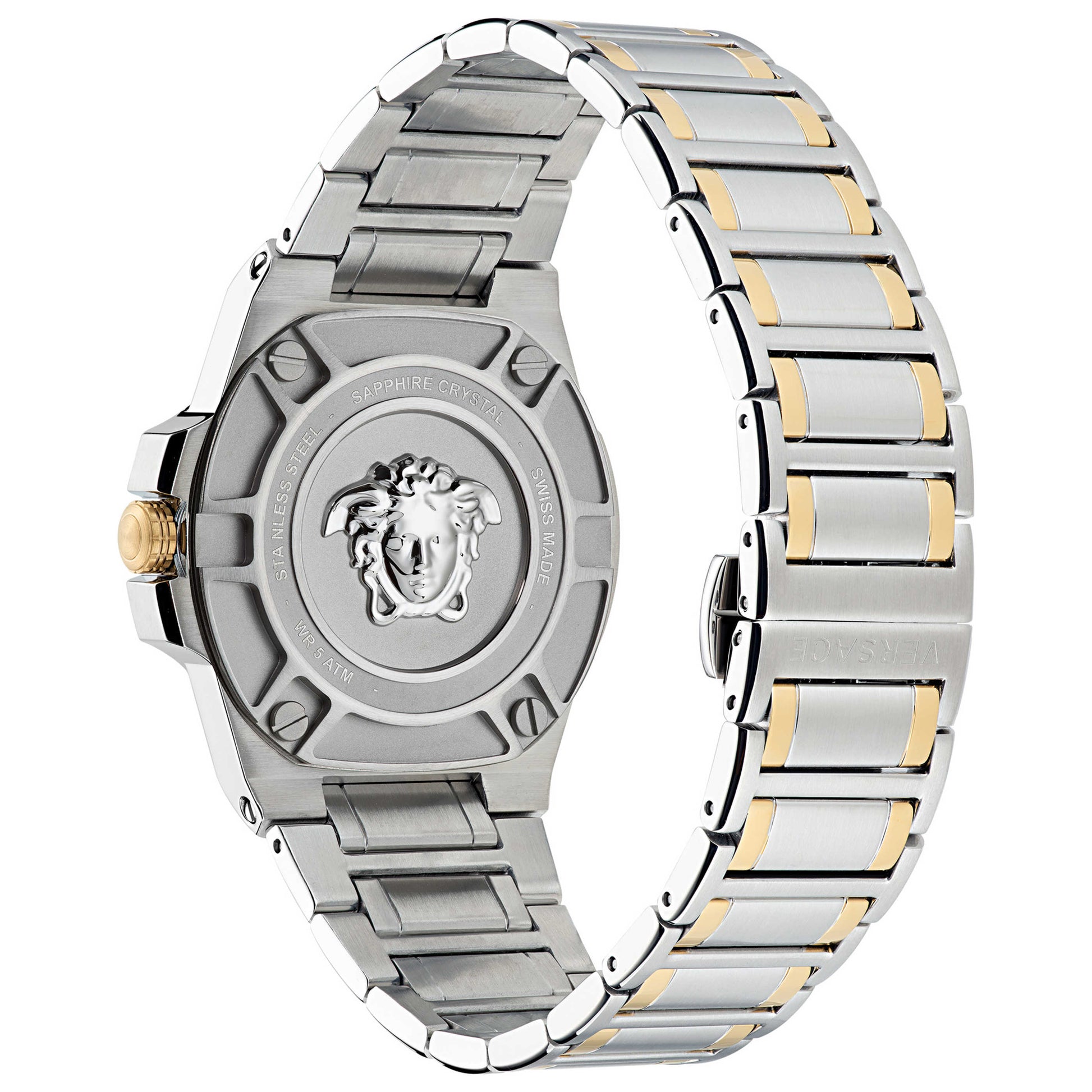 Left view of Versace Greca Reaction Men's Quartz Watch VE3I00422