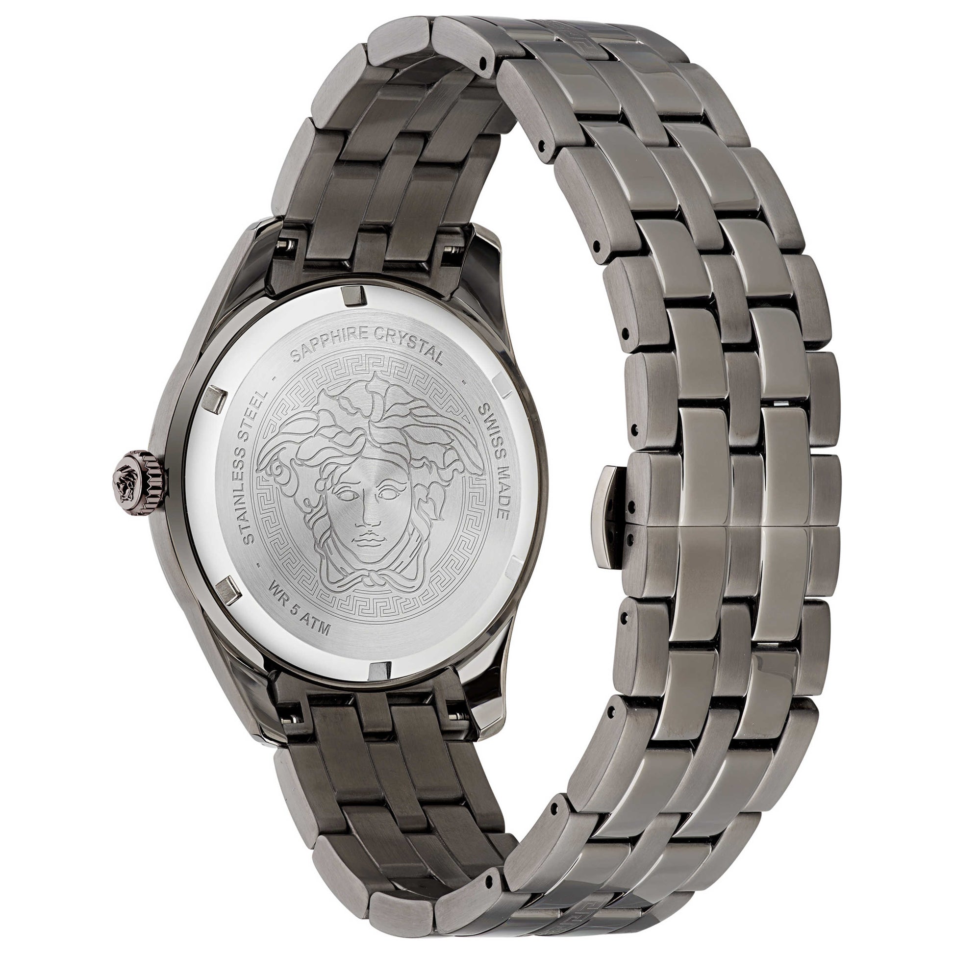 Left view of Versace Greca Time Men's Quartz Watch VE3K00622