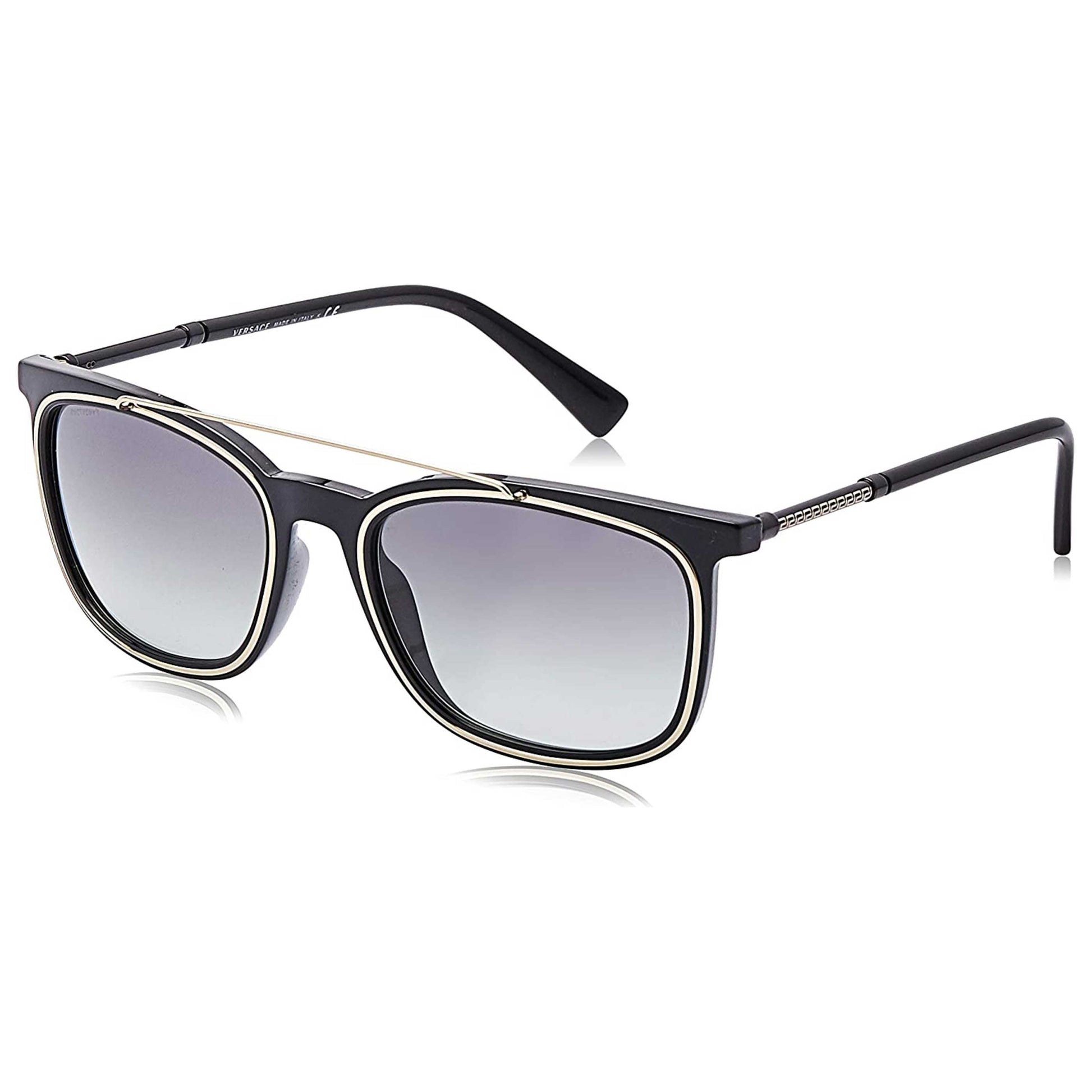 Front view of Versace Fashion Men's Sunglasses VE4335-GB1-1156
