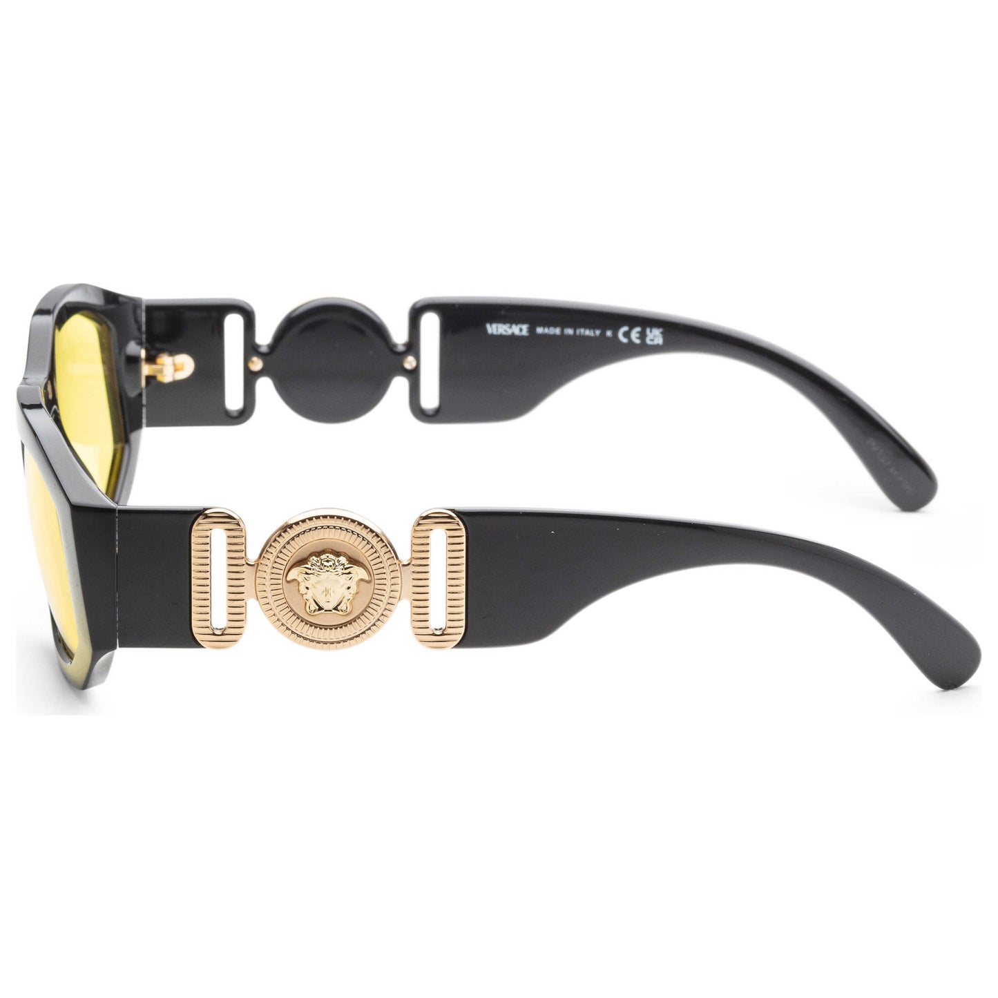 Left view of Versace Fashion Men's Sunglasses VE4361-GB1-85-53