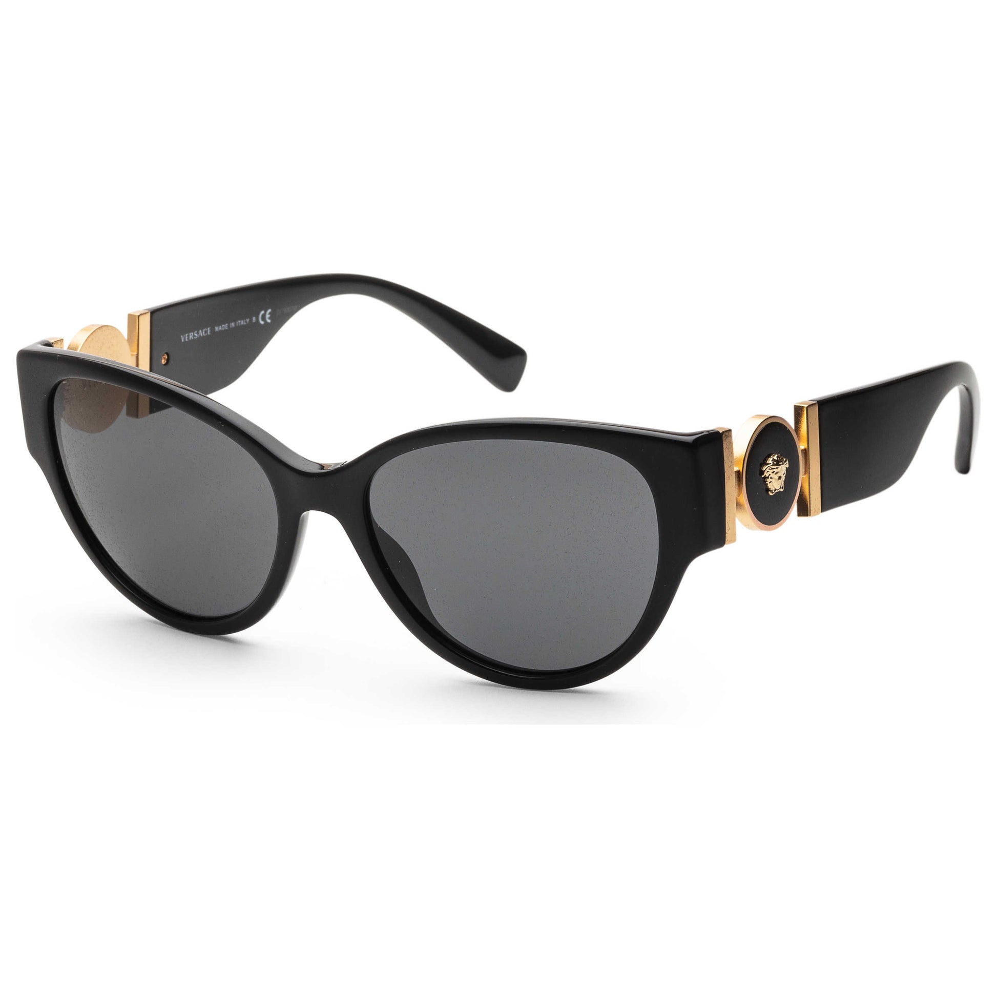 Front view of Versace Fashion Women's Sunglasses VE4368-GB1-8756