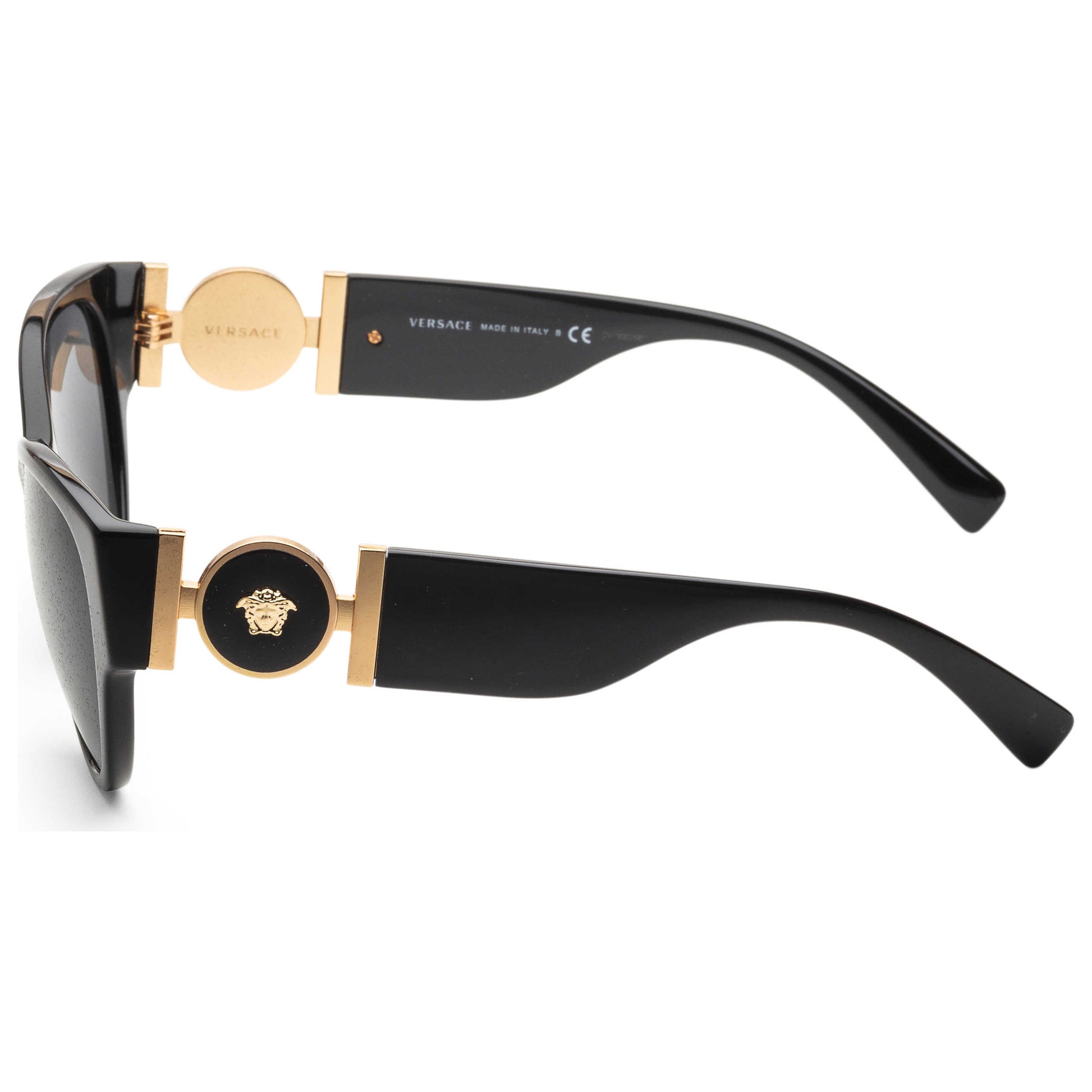Left view of Versace Fashion Women's Sunglasses VE4368-GB1-8756