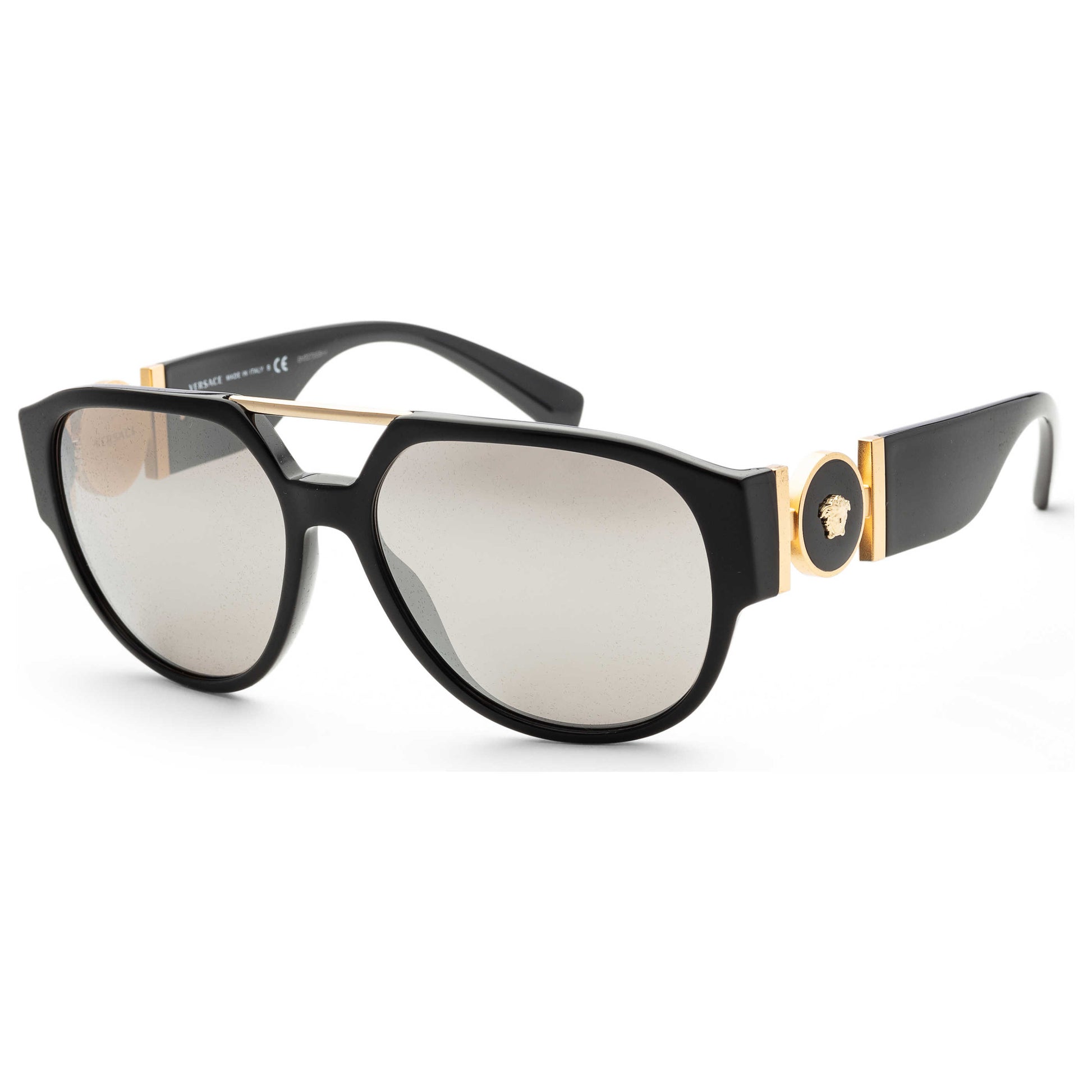 Front view of Versace Fashion Men's Sunglasses VE4371-GB1-6G-58