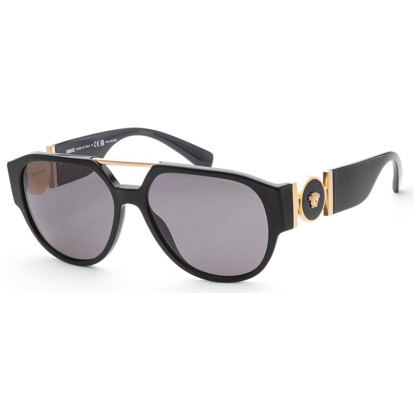 Front view of Versace Fashion Men's Sunglasses VE4371-GB1-81-58