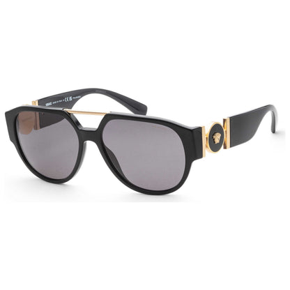 Front view of Versace Fashion Men's Sunglasses VE4371-GB1-81-58