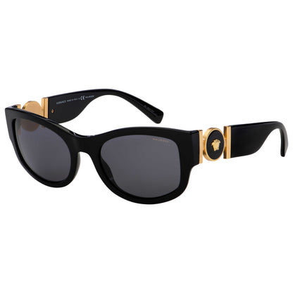 Front view of Versace Fashion Women's Sunglasses VE4372-GB1-81-55