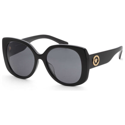 Front view of Versace Fashion Women's Sunglasses VE4387F-GB1-87-56