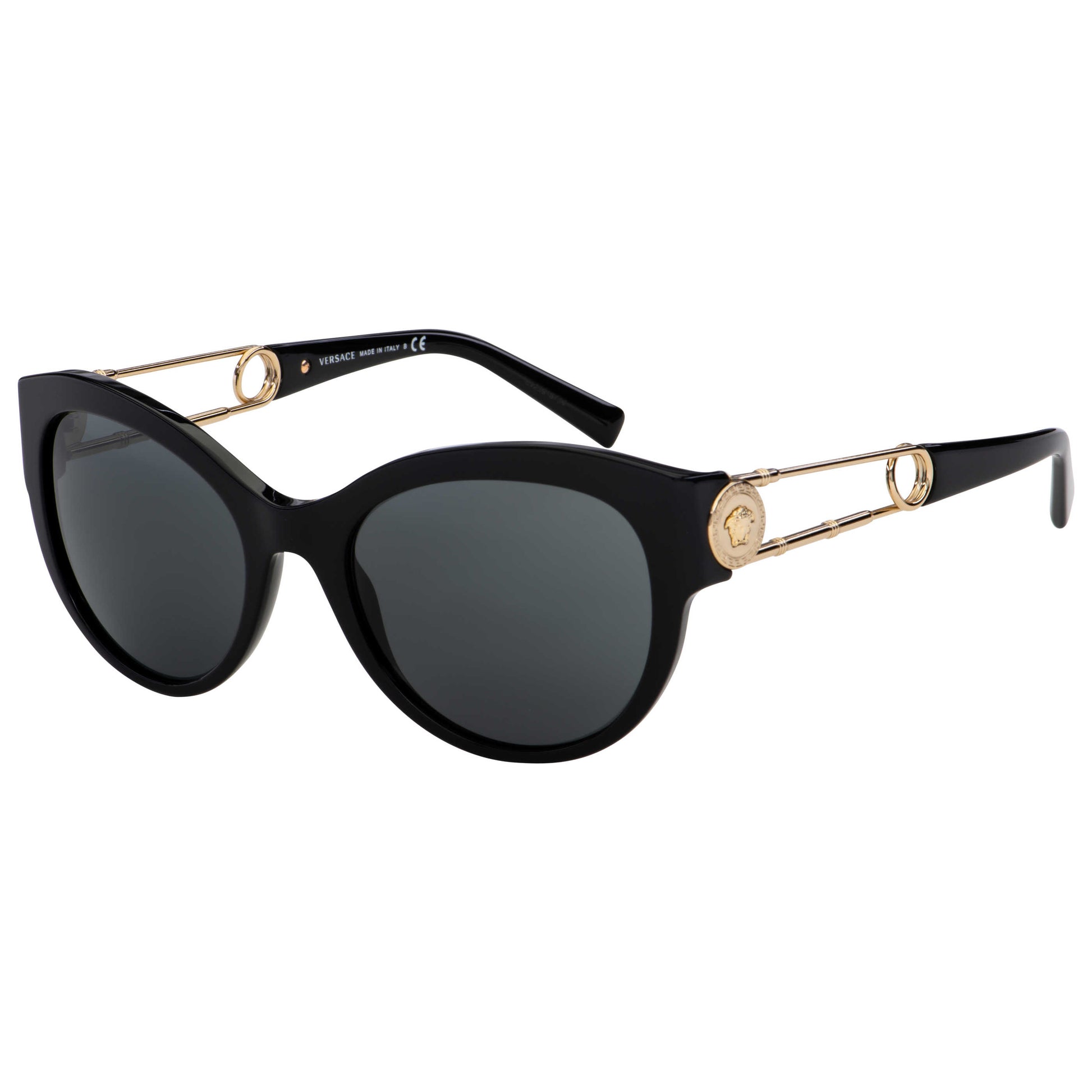 Front view of Versace Fashion Women's Sunglasses VE4389-GB1-87-55