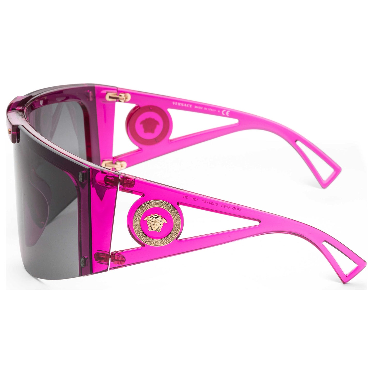 Left view of Versace Fashion Women's Sunglasses VE4393-533487-46