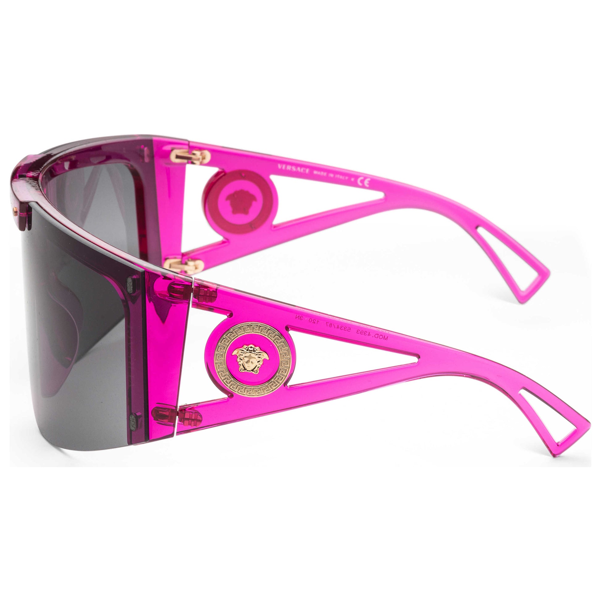 Left view of Versace Fashion Women's Sunglasses VE4393-533487-46
