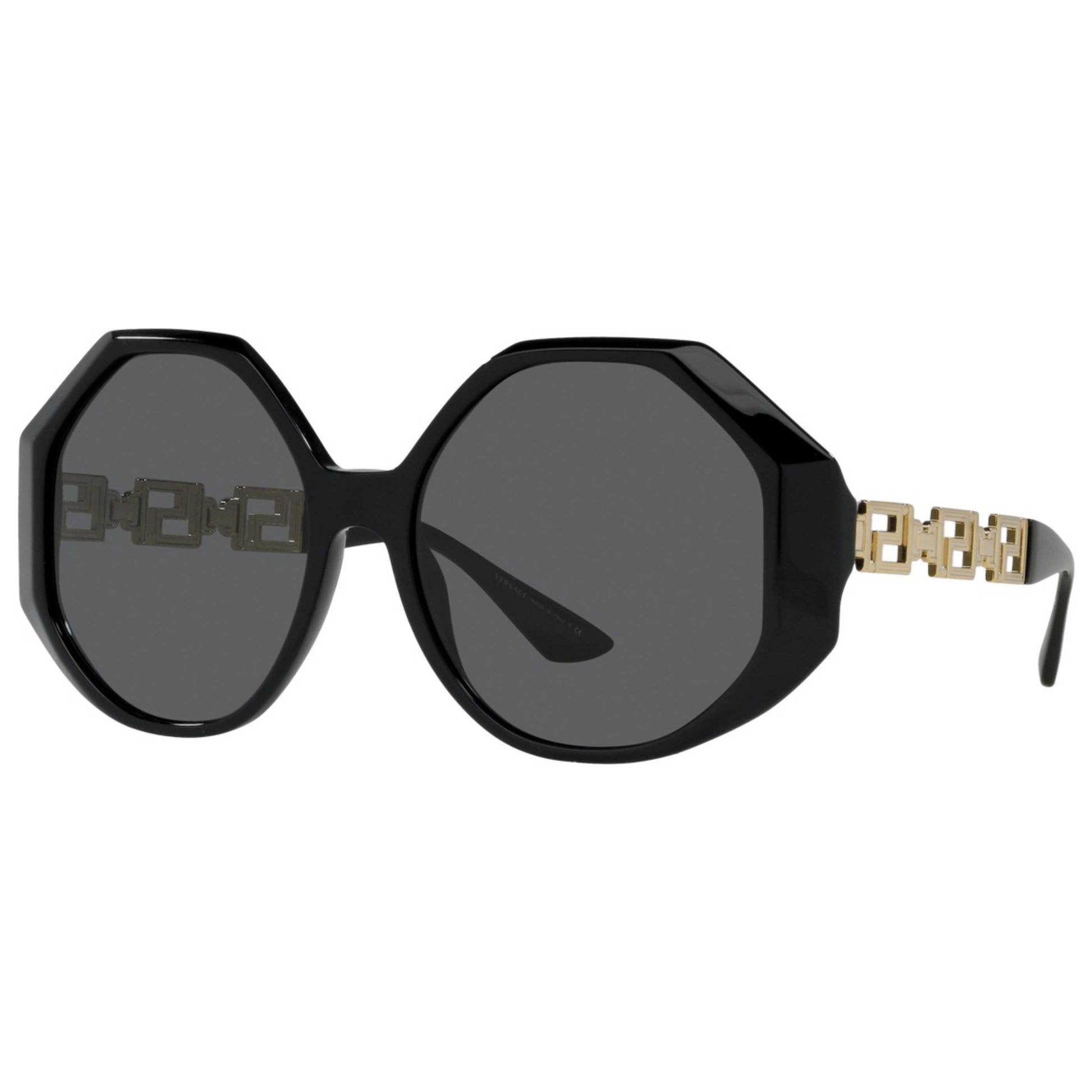Front view of Versace Fashion Women's Sunglasses VE4395-GB1-87