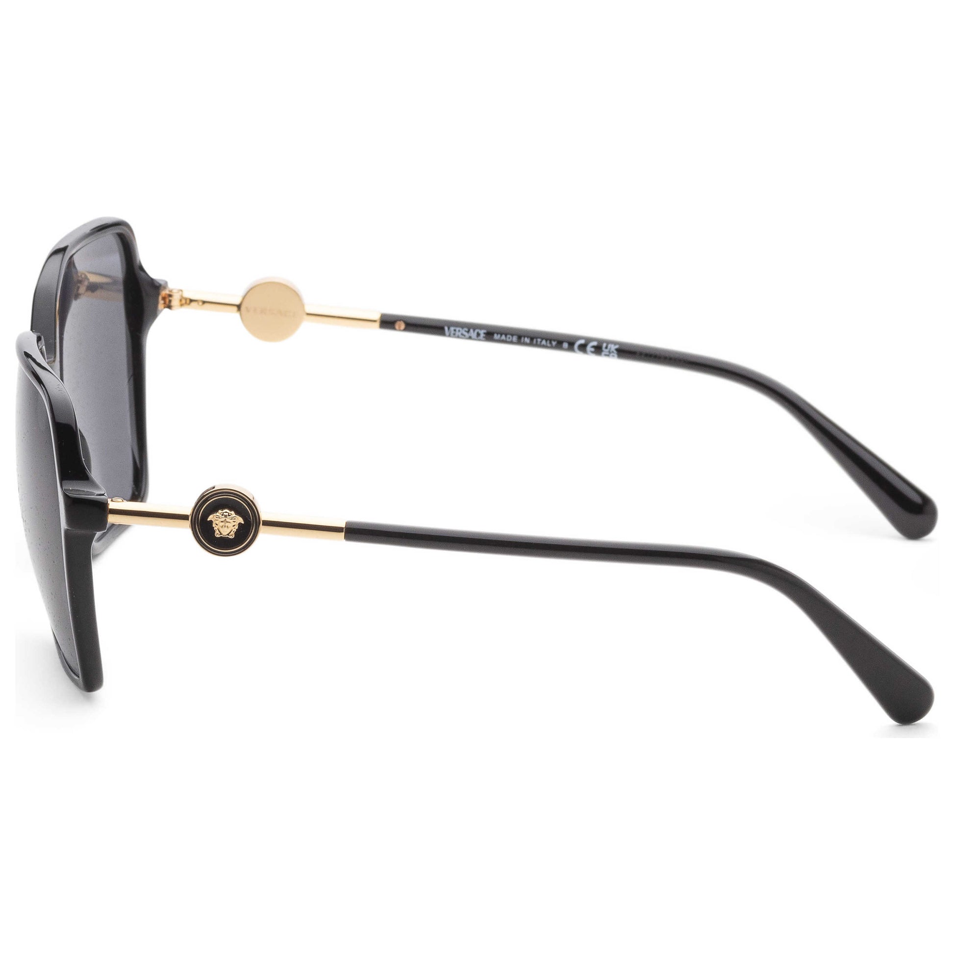 Left view of Versace Fashion Women's Sunglasses VE4396-GB1-87-58