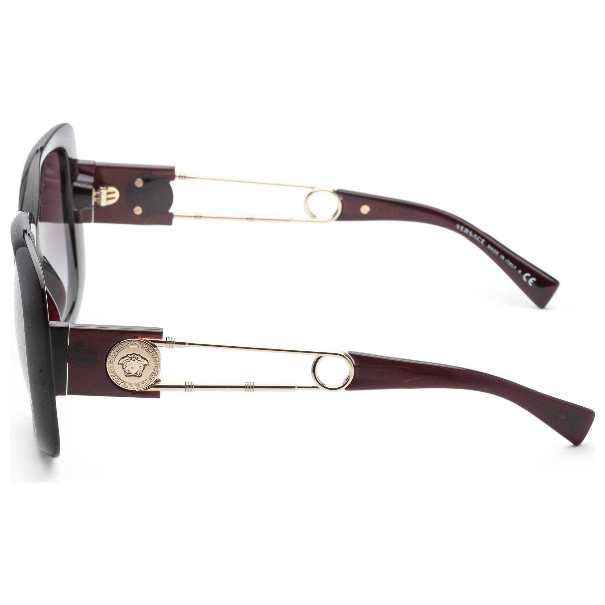 Left view of Versace Fashion Women's Sunglasses VE4411-388-8G-54
