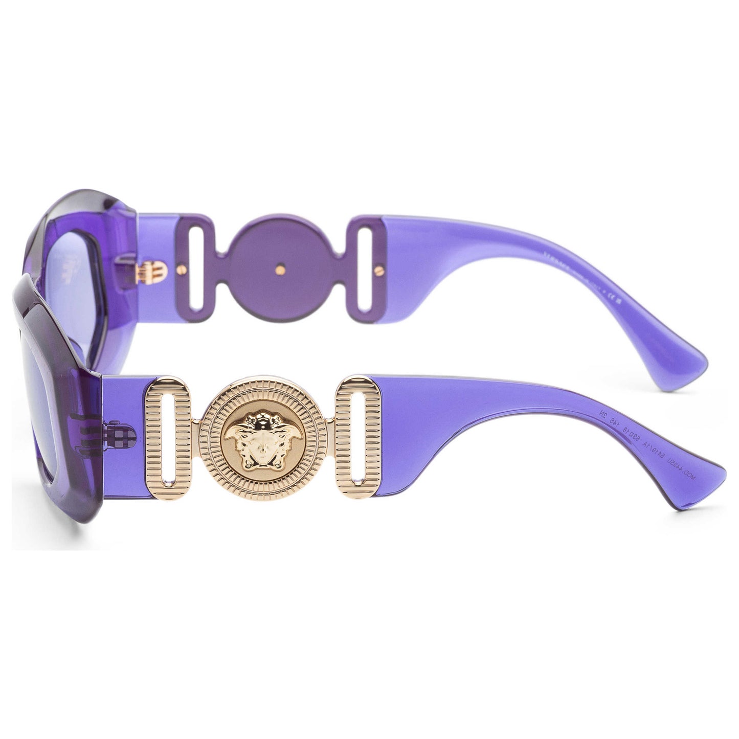 Left view of Versace Fashion Men's Sunglasses VE4425U-54191A-54