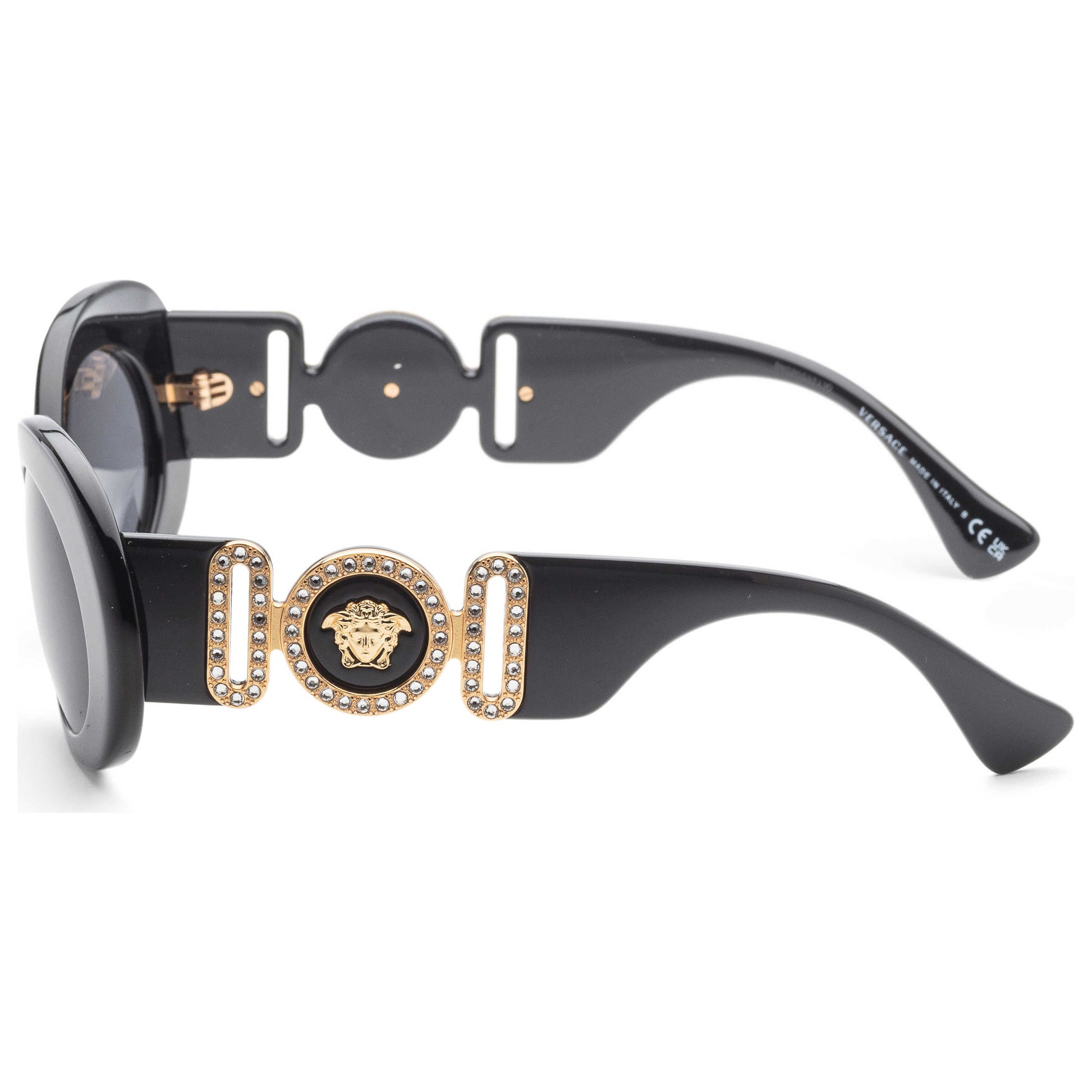 Left view of Versace Fashion Women's Sunglasses VE4426BU-GB1-87-54