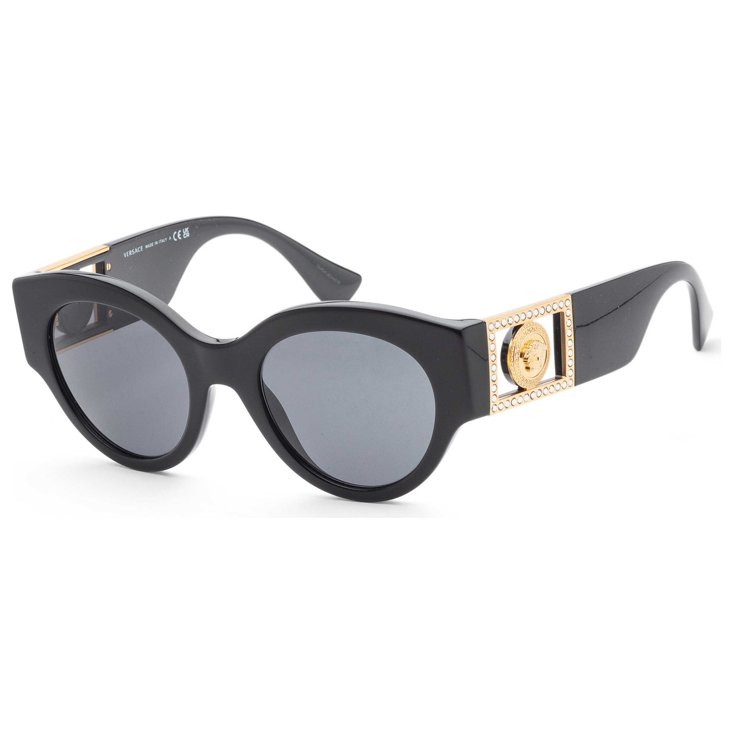 Front view of Versace Fashion Women's Sunglasses VE4438B-GB1-87
