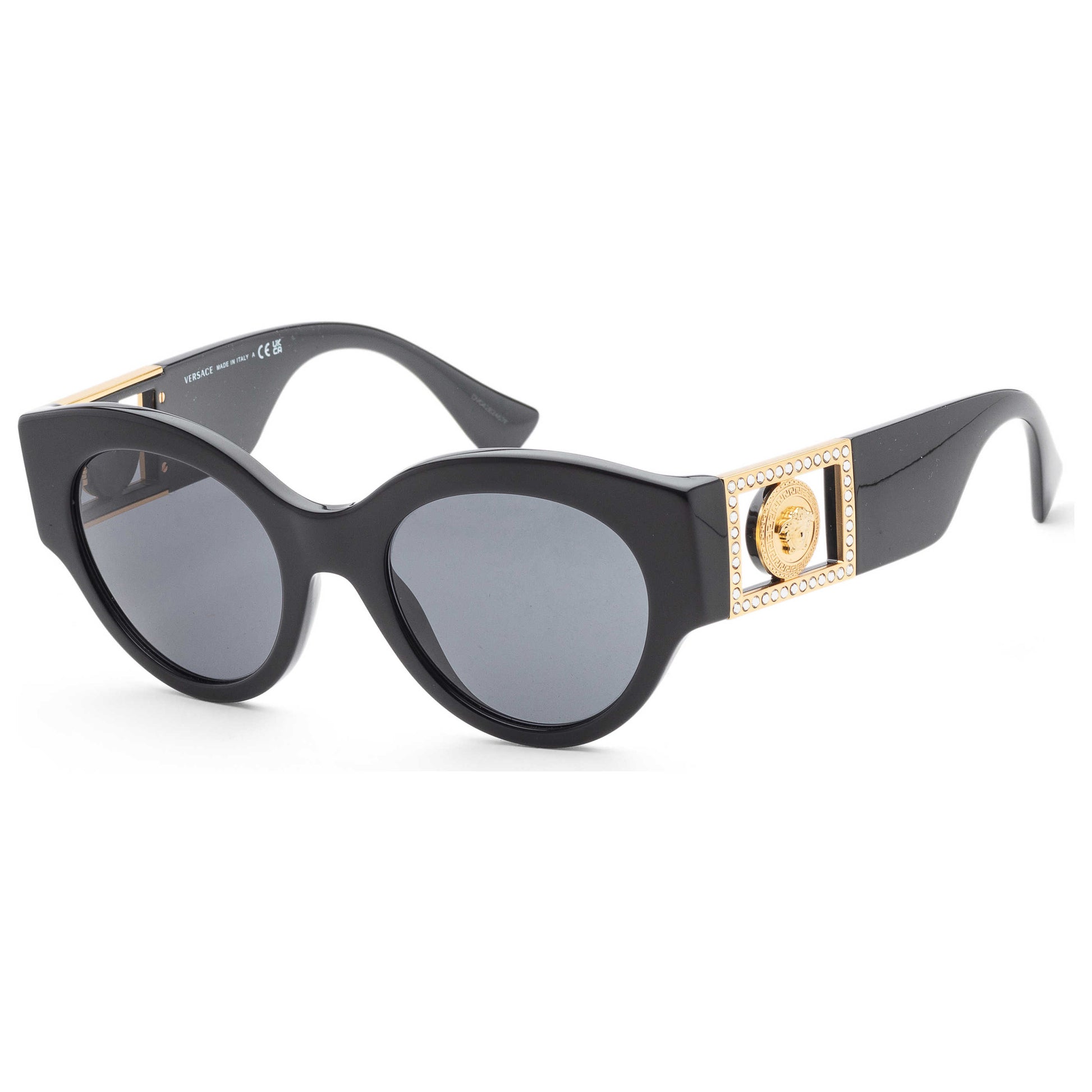Front view of Versace Fashion Women's Sunglasses VE4438B-GB1-87