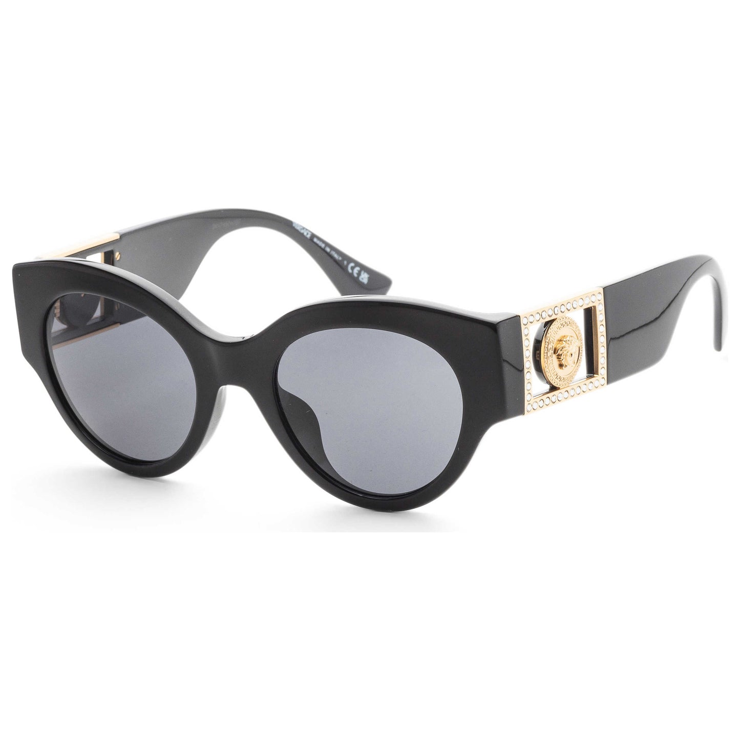 Front view of Versace Fashion Women's Sunglasses VE4438BF-GB1-87