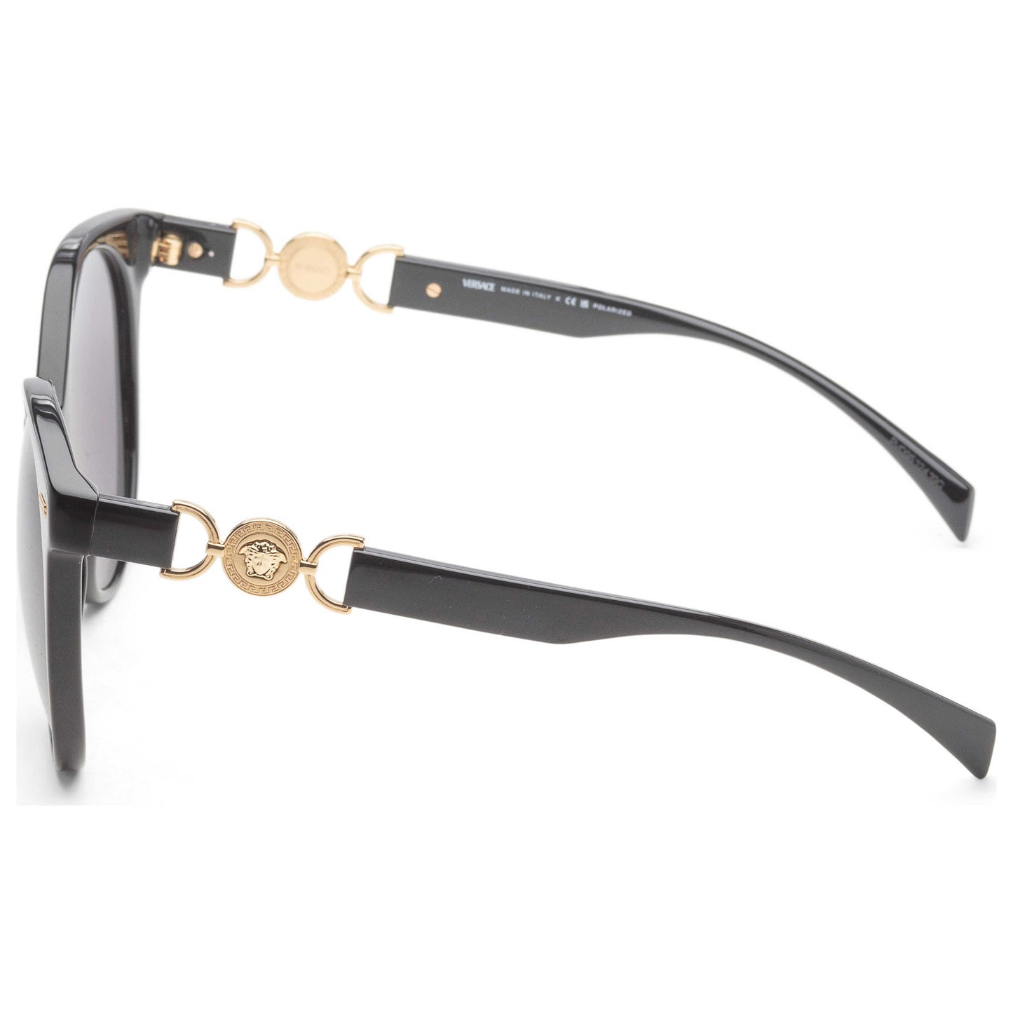Left view of Versace Fashion Women's Sunglasses VE4442-GB1-81-55