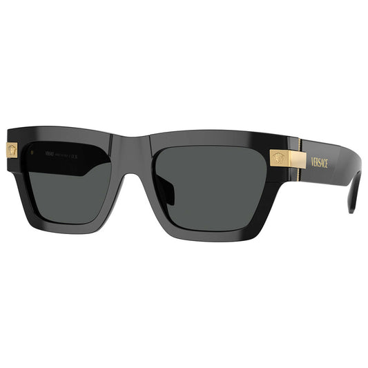 Front view of Versace Fashion Men's Sunglasses VE4464F-GB1-87-55