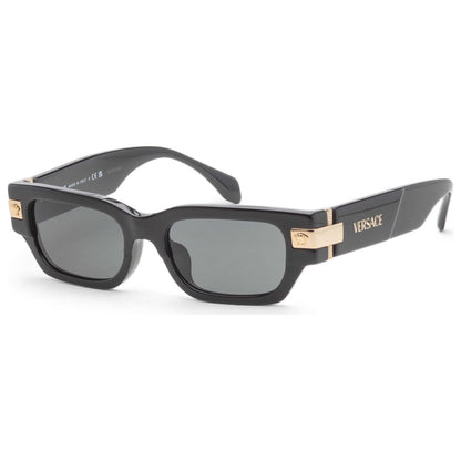 Front view of Versace Fashion Men's Sunglasses VE4465F-GB1-87-53