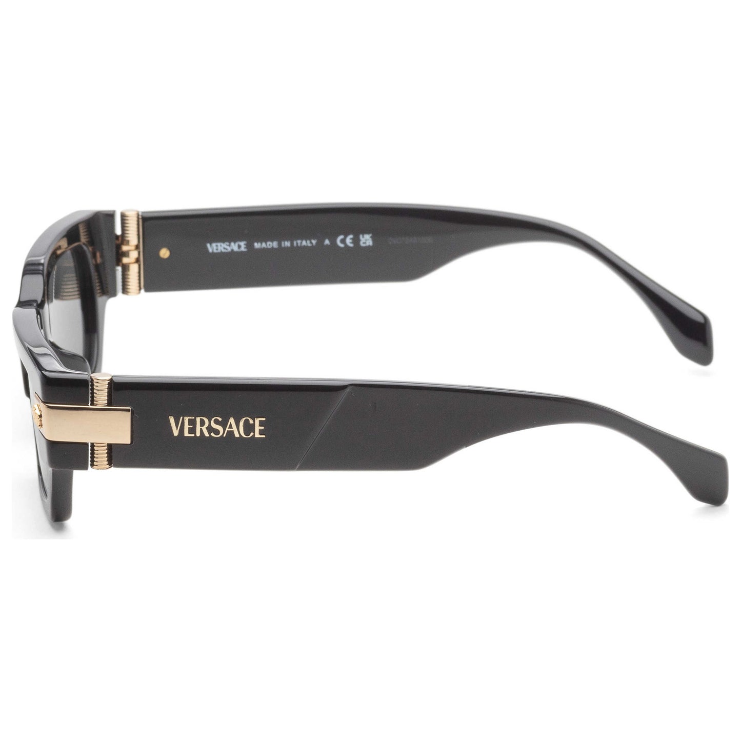 Left view of Versace Fashion Men's Sunglasses VE4465F-GB1-87-53