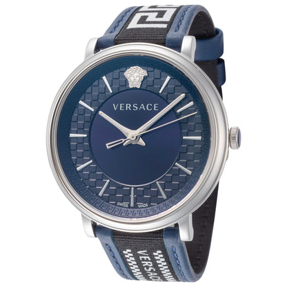 Front view of Versace V-Circle Men's Quartz Watch VE5A01121