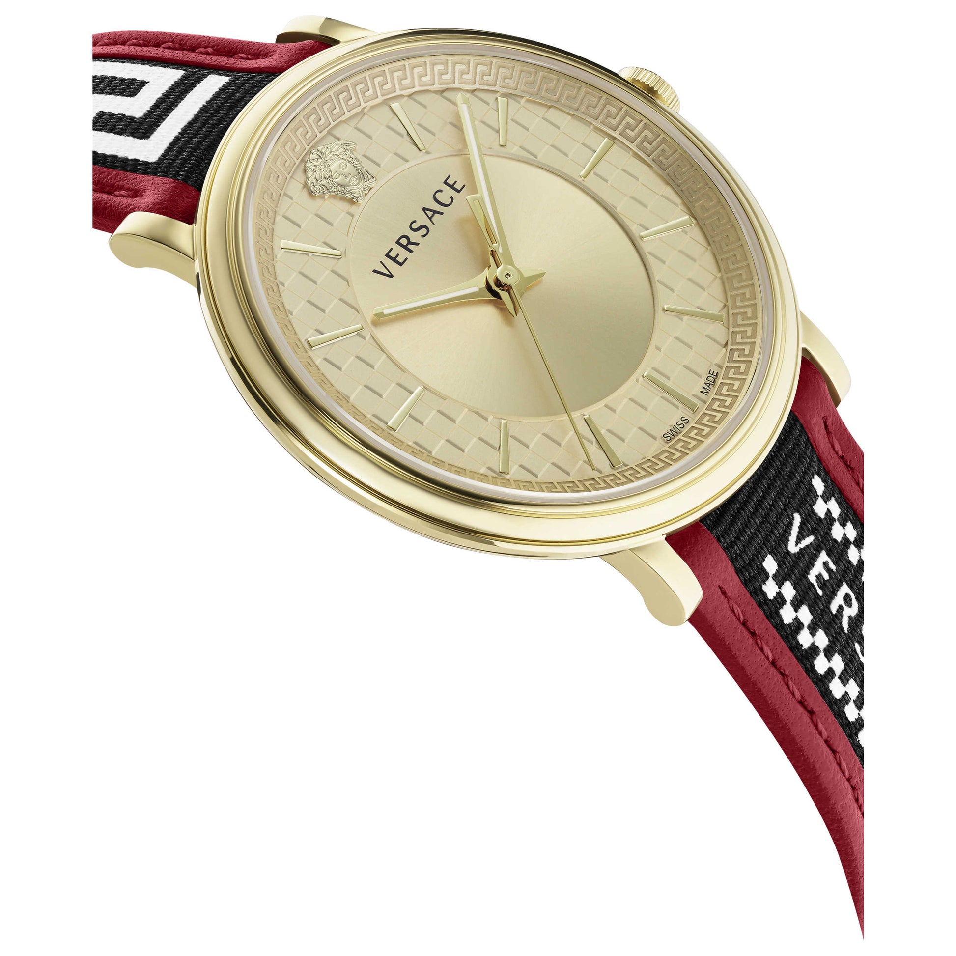 Versace V-Circle Greca Edition Men's Quartz Watch VE5A02021 - Image #3
