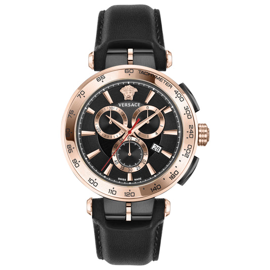 Front view of Versace Aion Chrono Men's Quartz Watch VE6CA0323