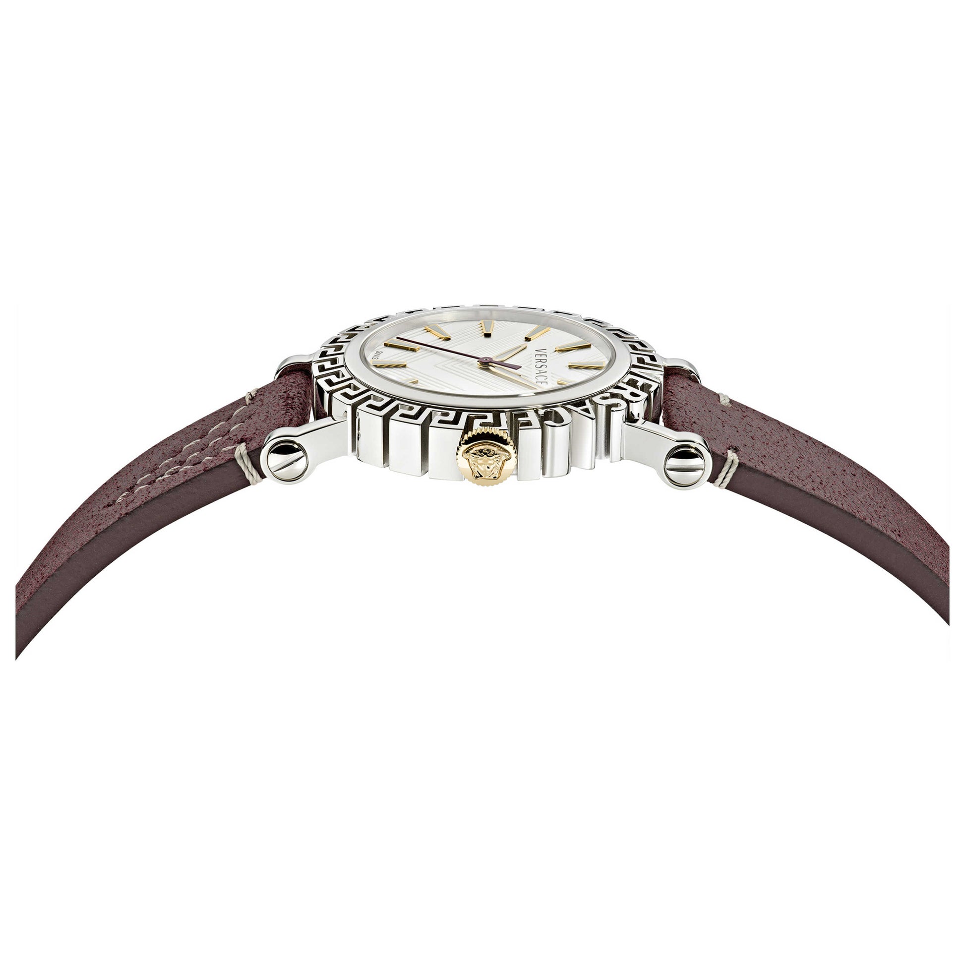 Right view of Versace Greca Glam Men's Quartz Watch VE6D00123