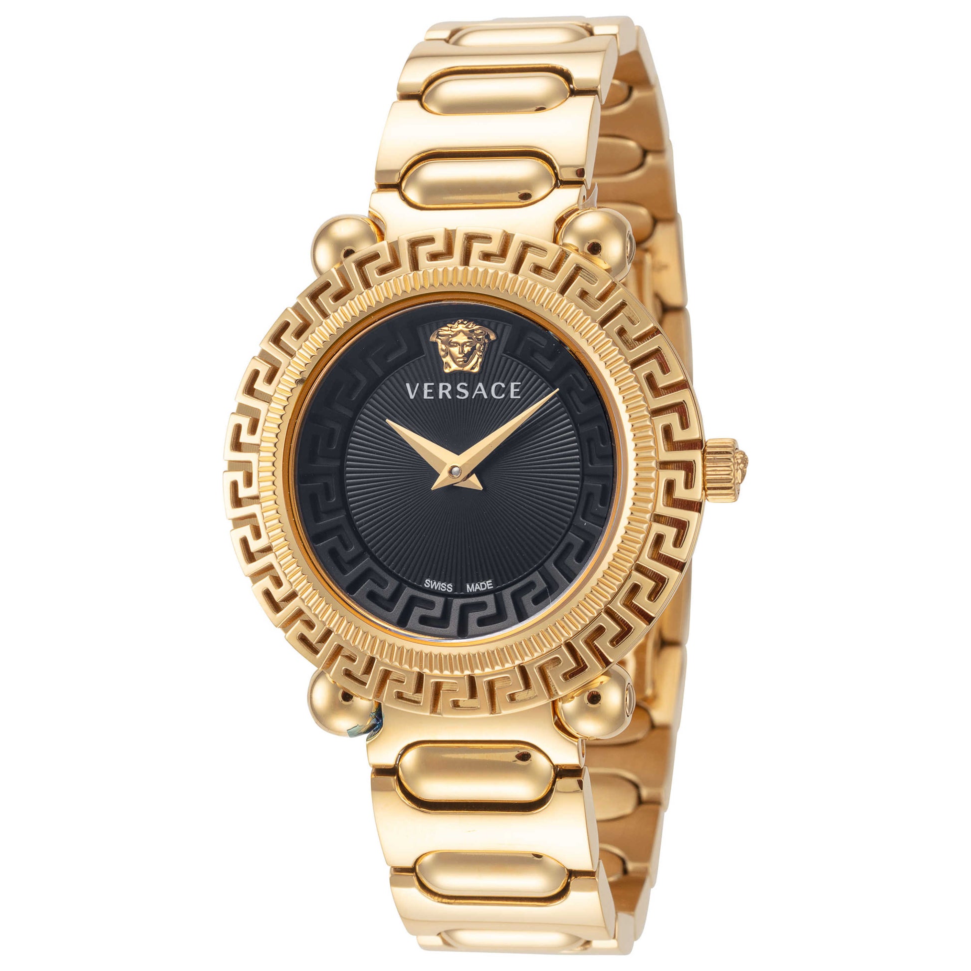 Front view of Versace Greca Twist Women's Quartz Watch VE6I00523