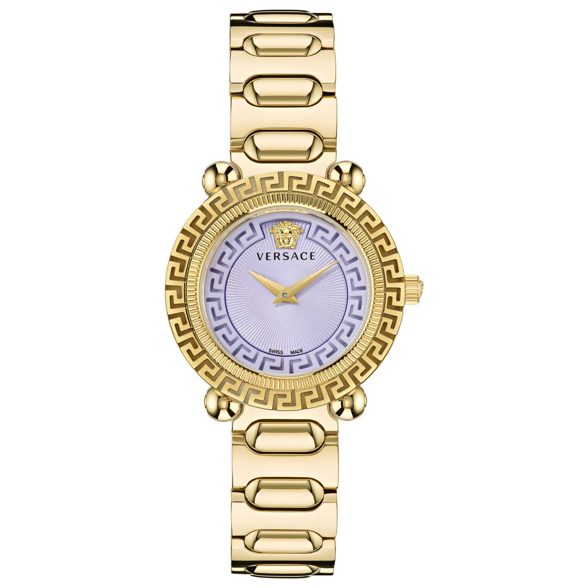 Front view of Versace Greca Twist Women's Quartz Watch VE6I00623