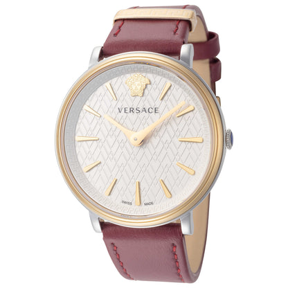 Front view of Versace V-Circle Women's Quartz Watch VE8100719